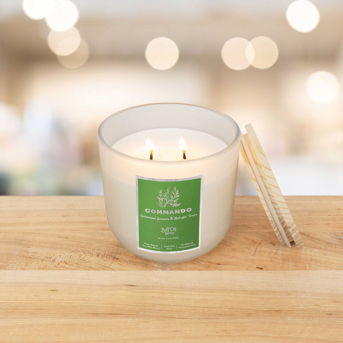 Commando 2-Wick Candle